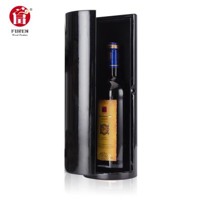 China Hot Sale High Quality Black And White Luxury Recyclable Customize Wooden Wine Gift Packaging Box for sale