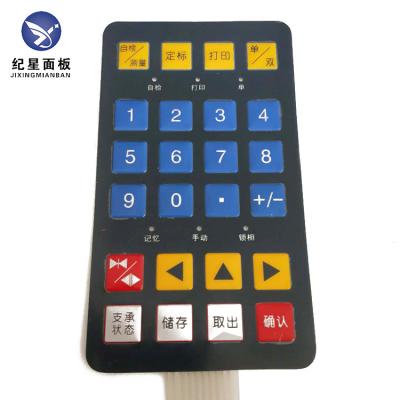 China Waterproof Cable Remote Controller Integer Structure Flexible Membrane Switch Keypad for sale