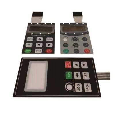 China Remote Controller Customized Polyester Print Mobile Phone Metal Long Button Flat Electronic PET Membrane Switch Keypad for sale