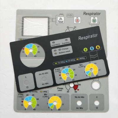 China Non-Toxic Low Moq Custom Logo Color Gradients Control Panel Membrane Switch Stickers for sale