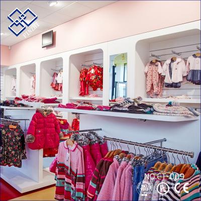 China Original Design Children's Clothing Store Furniture Retail Store Kids Clothing Display Cabinet For Low Price for sale