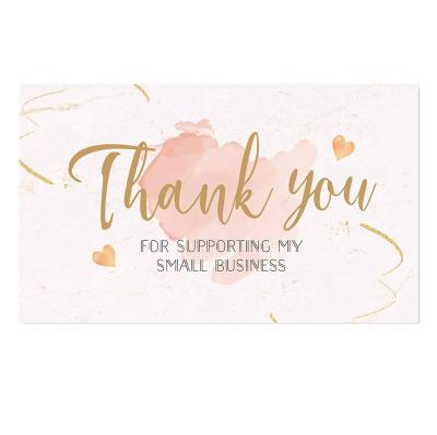 China Custom Luxury Elegant Custom Logo Printing 300gsm Gold Foil Greeting Card Wedding Card Thank You Card With Logo Envelopes for sale