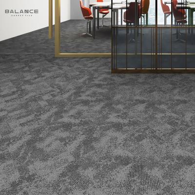 China Manufacturing Square Alfombra Heavy Traffic Washable Nylon Carpet Tiles Commercial Modular Office Carpet Tile 50x50 for sale