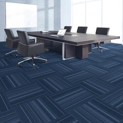 China Stain Resistant High Quality 100% PP Carpet Tiles OEM Office Carpet Tiles 50x50cm Carpet Factory for sale