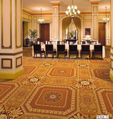 China Eco-friendly.anti-slip.water-proof nylon printed wall to wall hotel modern design ballroom carpet for sale