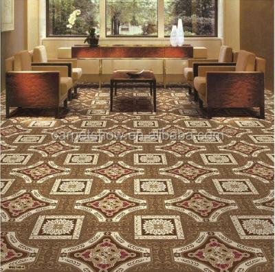 China 4m Jacquard Wilton Woven Roll Pattern Floral Wall To Wall Carpet for sale