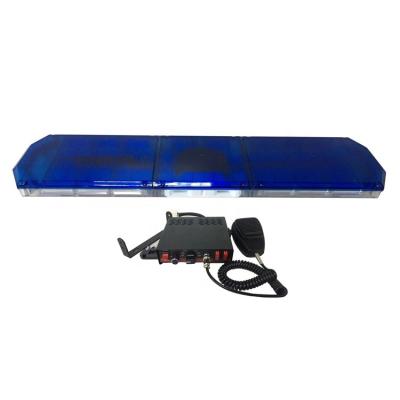 China Construction Vehicle 47 Inch 220w LED Warning Light Blue Flashing Light Bar For Ambulance for sale