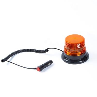 China DC 12v Amber Clear Led Magnetic Forklift Safety Light Emergency Warning Beacon Light 5 Inch for sale