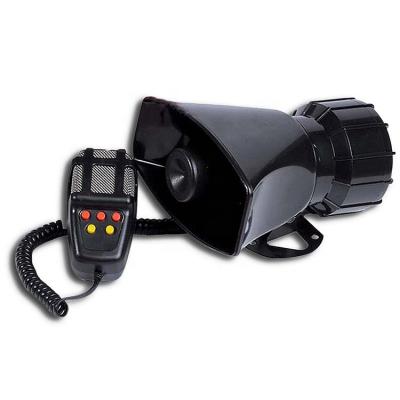 China Ambulance 5 Tone Sound Car Siren Vehicle Horn with MIC PA Speakers System Emergency Sound Amplifier - 60W Emergency Sounds Electric Horn for sale