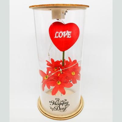 China Wholesale Gift Love Wish LED Glass Decoration Items Wishing Bottle for sale