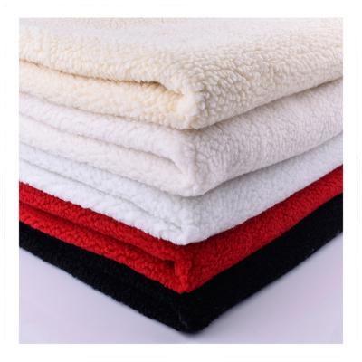 China Good Quality Waterproof Hot Selling 100% Polyester Plain Sherpa Fleece Waterproof Fabric for sale