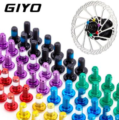 China Colorful 12PCS Stainless Steel Bicycle Disc Brake Rotor Bolts T25 M5x10mm Mtb Bike Alloy Steel Disc Brake Rotor Repair Screws for sale