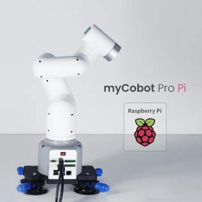 China Raspberry Pi - the world's smallest and lightest commercial 6 arm DOF Cobot 6 axis manipulator robot myCobot pro for sale