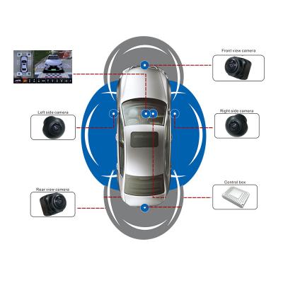 China Full HD Video Recording Auto Calibration 4 Hd Fish Eye Cameras 1080p Panoramic 360 Car VCR Camera Bird View System for sale