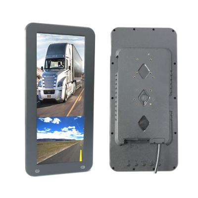 China Blind Spots 12V/24V/36V System Monitor 12.3 Inch Full Screen Truck Mirror 700CD/M2 IPS Panel Angle CCTV Monitor Bus Review Mirror for sale