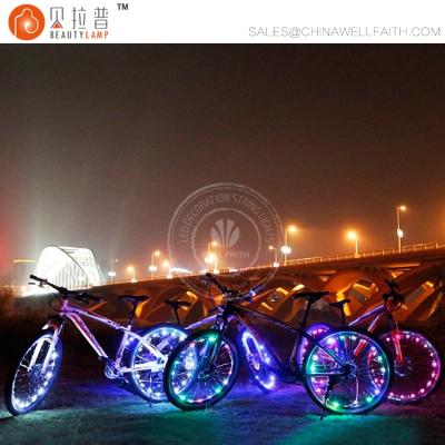 China For bicycles. Easy Install LED Copper Wire String Light LED Bike Lights LED Bicycle Wheel Lights for sale