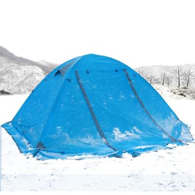 China Double Layer Rod Windproof Waterproof Aluminum Camping Tent Backpacking 4 Season Durable Outdoor Tent for sale