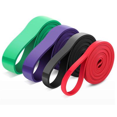 China Custom Printed 2080*4.5*6.4/13/21/32/45/64/83/102mm Woocommerce Fitness Resistanc Band Pull Up Aid Band Exercise Resistance Bands for sale