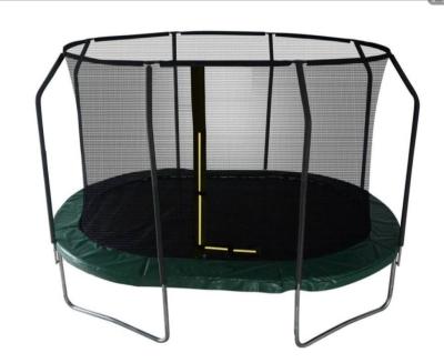 China With protective fitness net large outdoor trampoline 8ft and 12ft oval trampoline for sale