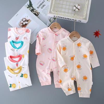 China 100% Cotton Factory Spot Goods Autumn New Product Baby Jumpsuit Cotton Clothes Newborn Baby Crawling Clothes for sale