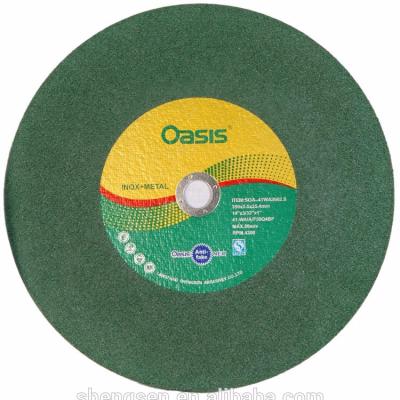 China Oasis 14inch 355x3x25.4 Cutting Aluminum Wheel For Metal Stainless Steel for sale