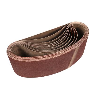 China Aluminum Oxide Wood Brown Gxk51 Abrasive Sanding Paper Belt for sale