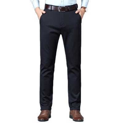 China Anti-Wrinkle Men Suit Blazer Dress Pants Slim Fit Stretch Male Wear Casual Formal Business Wedding Trousers for sale