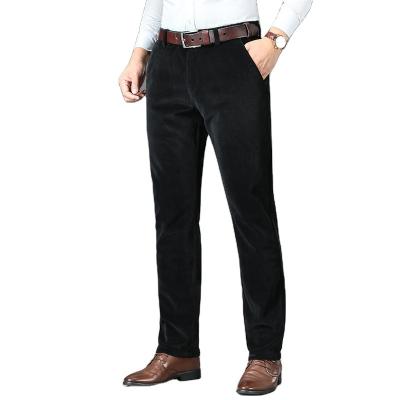 China Anti-Wrinkle Men's Trousers Formal Business Trousers Soft Stretches Breathable Classic Casual Pants for sale