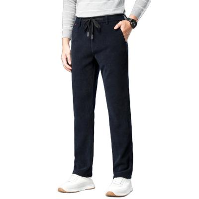 China 2023 New Anti-wrinkle Men's Business Casual Pants Shape Slacks Elastic Straight Pants Male Trousers for sale