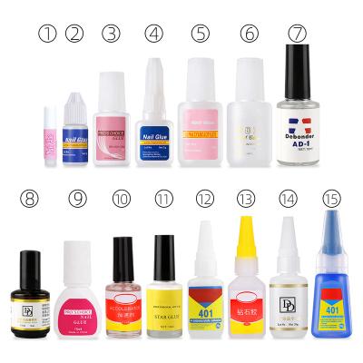 China Glue Ruiya Nail Polish Glue Nail Speed ​​1G 2G 3G 10G 20G Liquid Nail Glue Collection for sale