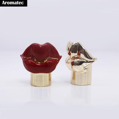 China Custom Logo Luxury Zinc Alloy Perfume Big Cap Bottle Cover Mouth Zamac Perfume Cap for sale