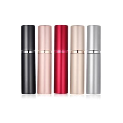 China Non Spill Luxury Portable Mini Empty Refillable Aluminum Metal Perfume Atomizer Refillable Perfume Spray Bottle for sale