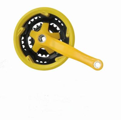 China BMX bicycle crank and cogwheel 24T/34T/42T*165mm with plastic cover for sale