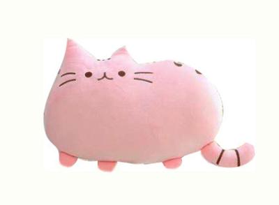 China cat pillow 5 color asst. black, white, pink ,grey, brown with embroidery for sale