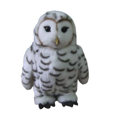 China 6'' plush stuffed owl toy with sprayed patterns for sale