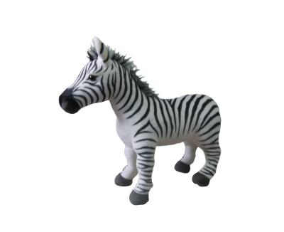 China 6''standing jungle plush stuffed zebra toy for sale