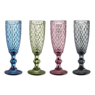 China Wholesale Lead Free Soda Lime Glass Coupe Wedding Customized Luxury Champagne Glasses for sale