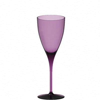 China Vintage High Quality Lead Free Soda Lime Glass Antique Green Purple Color Wine Glasses for sale