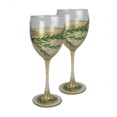 China French-Italian designed luxury high quality lead free soda lime glass Turkish wine glasses for sale