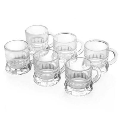 China Jaton Lead Free Soda Lime Glass Mini Beer Mug Shot Glasses non of common high quality plastic for sale