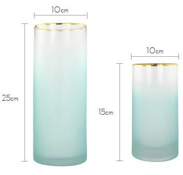 China CLASSIC cylinder glass vases to decorate tables for weddings for sale