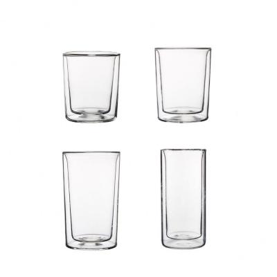 China Lead Free Insulated Soda Lime Glass Borosilicate Tumbler Double Walled Glass for sale