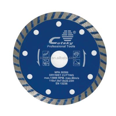 China Continuous Edge Sinking 125mm Diamond Saw Blades For Marble Granite Stone Cutting for sale