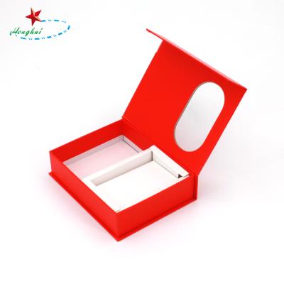 China Recycled Magnetic Wedding Materials Bridesmaid Gift Folding Magnetic Packing Cardboards Box With Window for sale