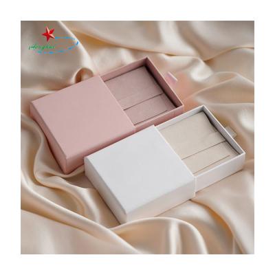 China Recycled materials paper box jewelry packaging jewelri package custom luxury jewelry packaging box with velvet insert for sale