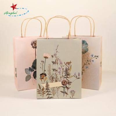 China Recyclable GIF Paper Bag Kraft Paper Bag With Window for sale