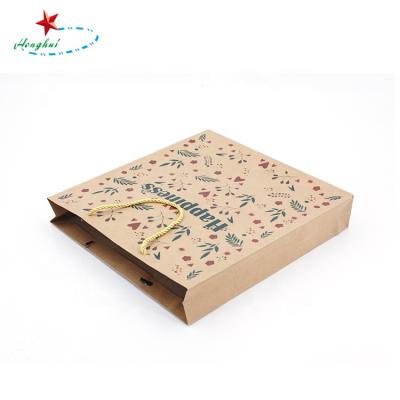 China Recyclable Recycled Colored Gift Paper Shopping Bag Customized Brown Kraft Paper Bag With Rope Handle Bulk for sale