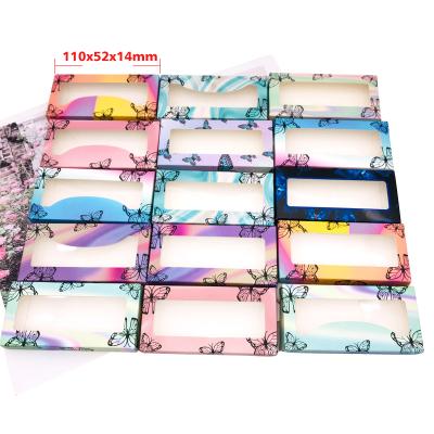 China Recycled Cute Luxury Custom Luxury Empty Box Light Pink Glitter Eyelash Extension Materials False Eyelash Packaging Box for sale