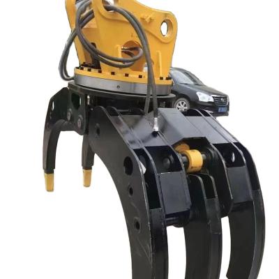 China High Durability MINI Excavator Rotatory Sorting Grapple Grapple Loader Bucket Grapple for sale