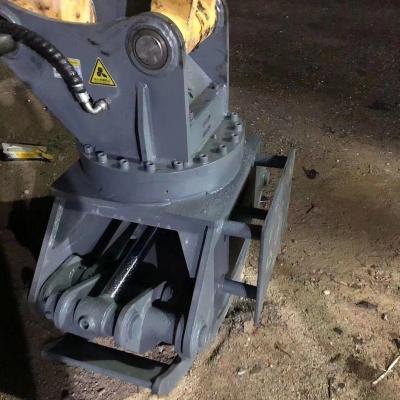 China High Durability High Strength Hydraulic Wood Rotating Grapple For PC60 / ZX60 / SK75 Excavator for sale